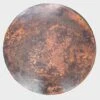 COLOR Y TRADICIÓN Mexican Round Copper Table Top Hand Hammered Stained Patina 36