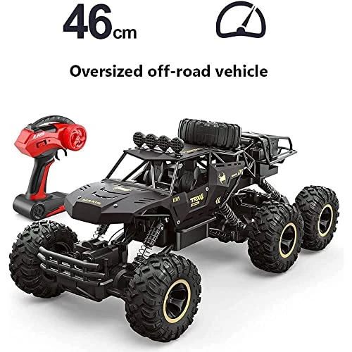 HEBXMF RC Truck 18.1in Large 6 Wheel Off-Road RC Vehicle, 2.4G High Speed Drift Rc Car, All Terrain Climbing RC Buggy, Electric Toy Racing Car, Gift For Children 4 HEBXMF RC Truck 18.1in Large 6 Wheel Off-Road RC Vehicle, 2.4G High Speed Drift Rc Car, All Terrain Climbing RC Buggy, Electric Toy Racing Car, Gift For Children - Image 4