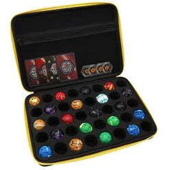 FCDYLBD Toy Organizer Case Compatible With Bakugan Battle Planet, BakuCores, Armored Alliance, Geogan Rising, Toy Organizer Storage Container Holder (40, Black)