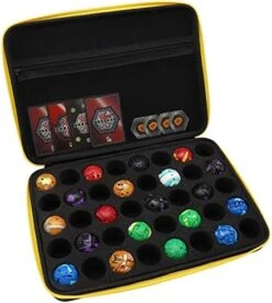 FCDYLBD Toy Organizer Case Compatible With Bakugan Battle Planet, BakuCores, Armored Alliance, Geogan Rising, Toy Organizer Storage Container Holder (40, Black) -Safavieh Furniture 51X6Tkcqe4L. AC