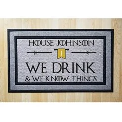 Personalized Bend The Knee Heavy Duty Door Mat, Indoor/Covered Entry Custom Bend The Knee Doormat -Safavieh Furniture 51XTV4QXKpL