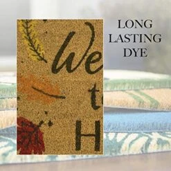 Avera Products | Welcome Fall Leaves, Natural Coir Fiber Doormat, Anti-Slip PVC Mat Back 5 Avera Products | Welcome Fall Leaves, Natural Coir Fiber Doormat, Anti-Slip PVC Mat Back -Safavieh Furniture 51XwEbALKgL