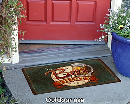 Toland Home Garden 800208 It's Beer Thirty Man Cave Door Mat 18x30 Inch Drink Outdoor Doormat For Entryway Indoor Entrance 2 Toland Home Garden 800208 It's Beer Thirty Man Cave Door Mat 18x30 Inch Drink Outdoor Doormat For Entryway Indoor Entrance - Image 2