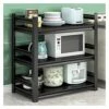Microwave Oven Rack 3 Tier Microwave Oven Rack Microwave Oven Stand Kitchen Baker's Rack Spice Organizer Shelf For Kitchen Bathroom Storage Kitchen Storage Rack