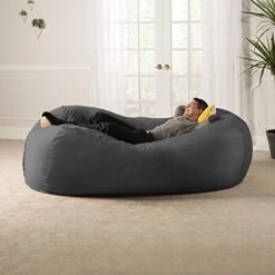 Jaxx 7 Foot Bean Bag Sofa, Charcoal 17 Jaxx 7 Foot Bean Bag Sofa, Charcoal -Safavieh Furniture 51YbMypYzAL