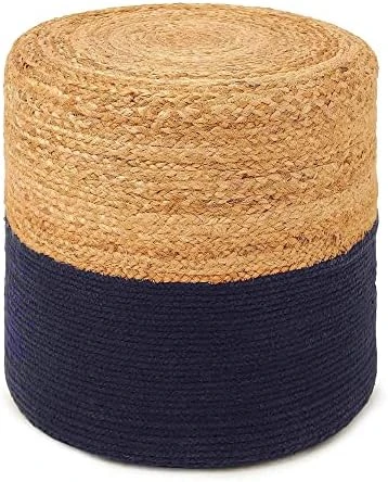 · REDEARTH · Cylindrical Pouf Foot Stool Ottoman -Jute Braided Accent Chair Footrest For The Living Room, Bedroom, Nursery, Patio, Lounge & Other Rooms In The Home (14.5”x14.5”x16”; Natural Ivory) 8 · REDEARTH · Cylindrical Pouf Foot Stool Ottoman -Jute Braided Accent Chair Footrest For The Living Room, Bedroom, Nursery, Patio, Lounge & Other Rooms In The Home (14.5”x14.5”x16”; Natural Ivory) - Image 8