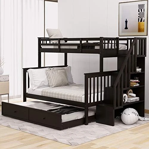 MOEO Twin Wood Bed Frame With Nightstand, Headboard And Footboard, For Kids, Bedroom Furniture, Home, No Spring Box Required & Easy Assembly, White 15 MOEO Twin Wood Bed Frame With Nightstand, Headboard And Footboard, For Kids, Bedroom Furniture, Home, No Spring Box Required & Easy Assembly, White - Image 15