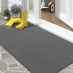 Color G Door Mats Outdoor Indoor, 30"x47" Anti-Slip/Skid Waterproof Front Door Mat, Durable Outdoor Mats For Home Entrance, Dirt Trapper Door Mat Entry Mat, Easy To Clean, Outside Door Mat, Dark Grey 28 Color G Door Mats Outdoor Indoor, 30"x47" Anti-Slip/Skid Waterproof Front Door Mat, Durable Outdoor Mats For Home Entrance, Dirt Trapper Door Mat Entry Mat, Easy To Clean, Outside Door Mat, Dark Grey -Safavieh Furniture 51ZmG46LxpL. AC 1