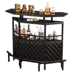 LITTLE TREE Bar Cabinet, Black -Safavieh Furniture 51aTz7v6ImL