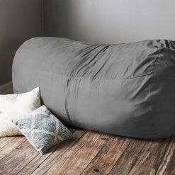 Jaxx 7 Foot Bean Bag Sofa, Charcoal 19 Jaxx 7 Foot Bean Bag Sofa, Charcoal -Safavieh Furniture 51b2NpnztUL