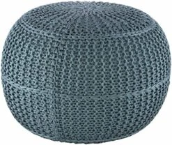 Kaumakani Natural Wicker Jute Round Pouf - Ottoman Style Braided Woven Foot Stool - Natural Fiber Round Cylinder Ottoman - 100% Polybead Fill - Beige, Brown- 19.75" X 16 -Safavieh Furniture 51bPIsrdqtL. AC