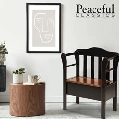 Peaceful Classics Bench With Storage - Small Wooden Storage Bench For Entryway, Hallway, Mudroom, Farmhouse, Bedroom, & Living Room, Amish Handmade Furniture Storage Organizer, Mocha -Safavieh Furniture 51bT3HCYDjL