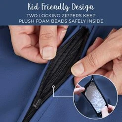 Factory Direct Partners 10478-NV SoftScape Classic 35" Junior Bean Bag Chair, Furniture For Kids, Libraries Or Home - Navy -Safavieh Furniture 51bTyiAjB4L