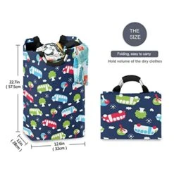 Laundry Hamper Basket Bus Pattern Collapsible Nursery Storage Bin Waterproof Clothing Baskets For Home Bedroom Bathroom Washing Room 8 Laundry Hamper Basket Bus Pattern Collapsible Nursery Storage Bin Waterproof Clothing Baskets For Home Bedroom Bathroom Washing Room -Safavieh Furniture 51cI3U5mhxL