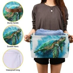 Watercolor Sea Turtle Large Storage Basket Collapsible Storage Bin Organizer Cube Laundry Hamper For Clothes Bedroom Nursery Toys Shelf College Dorm 11 Watercolor Sea Turtle Large Storage Basket Collapsible Storage Bin Organizer Cube Laundry Hamper For Clothes Bedroom Nursery Toys Shelf College Dorm -Safavieh Furniture 51cWWWhvkbL
