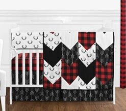 Sweet Jojo Designs Red And Black Buffalo Plaid Check Boy Small Fabric Toy Bin Storage Box Chest For Baby Nursery Or Kids Room - Woodland Rustic Country Farmhouse Lumberjack Check -Safavieh Furniture 51cZfPElzfL