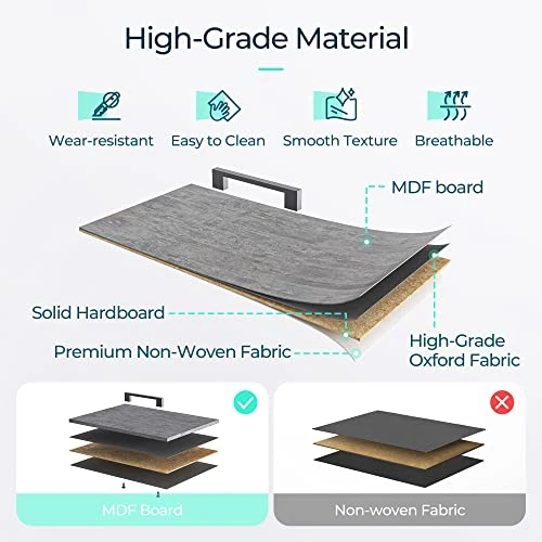 3 Drawer Dresser, Dresser For Bedroom With Fabric Drawers, Chest Of Drawers With Steel Frame & Wooden Top, Storage Tower For Kids Bedroom, Closet, Living Room, Hallway, Grey 1 3 Drawer Dresser, Dresser For Bedroom With Fabric Drawers, Chest Of Drawers With Steel Frame & Wooden Top, Storage Tower For Kids Bedroom, Closet, Living Room, Hallway, Grey