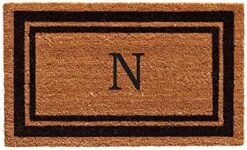 Calloway Mills 152961830S Black Border 18" X 30" Monogram Doormat, (Letter S) -Safavieh Furniture 51duD7jiPXL. AC