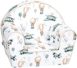 Delsit Toddler Chair & Kids Armchair - European Made Kid Sized Frameless Foam Chair With Removable Cover - Perfect Reading Chairs For Toddlers - Lightweight Playroom Decor (Gray With Stars) -Safavieh Furniture 51eV9n mbgL. AC