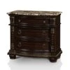 Furniture Of America Strout Traditional Wood 3-Drawer Nightstand In Brown Cherry