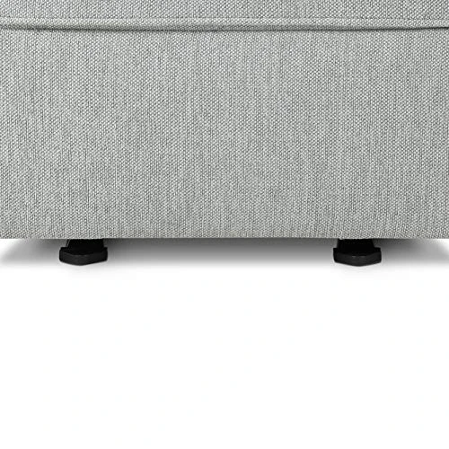 NAMESAKE Willa/Alden Gliding Ottoman In Light Grey Weave 3 NAMESAKE Willa/Alden Gliding Ottoman In Light Grey Weave - Image 3