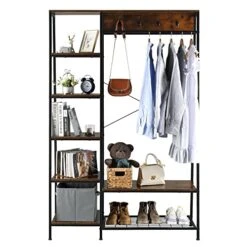 Organize Your Hallway With This Freestanding Entryway Organizer - Hall Trees With Hooks Shoe Bench Coat Rack And Storage Shelves For Efficient Space-saving Solutions -Safavieh Furniture 51euTRhlbgL