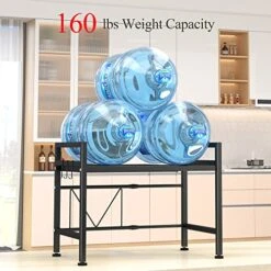 PUSDON Microwave Oven Rack, Adjustable Shelf With Hooks & 100lbs Capacity, 2-Tier Organizer For Kitchen Counter In Black-Microparticles 15 PUSDON Microwave Oven Rack, Adjustable Shelf With Hooks & 100lbs Capacity, 2-Tier Organizer For Kitchen Counter In Black-Microparticles -Safavieh Furniture 51f3EGr4ojL