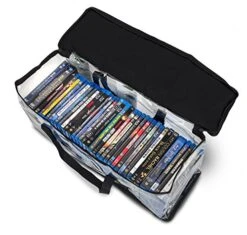 Besti Home DVD Storage Bags (2-Pack) Holds 80 Total Movies Or Video Games, Blu-ray, | Convenient Travel Case For Media | Stackable, Easy To Carry -Safavieh Furniture 51f3yREyGmL