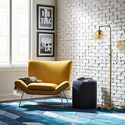 Amazon Brand – Rivet Farr Lotus Accent Chair, 39.8"W, Canary 6 Amazon Brand – Rivet Farr Lotus Accent Chair, 39.8"W, Canary - Image 6