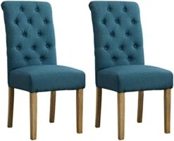 Roundhill Furniture Habit Solid Wood Tufted Parsons Charcoal Dining Chair, Set Of 2 10 Roundhill Furniture Habit Solid Wood Tufted Parsons Charcoal Dining Chair, Set Of 2 -Safavieh Furniture 51feN5hlM3L. AC