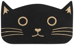 Now Designs 3075181 Doormat, Black Cat, 1 EA
