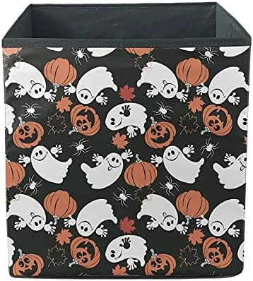 Dremagia Collapsible Storage Bin Box Large Open Toy Chest Cube Organizer, Boo Halloween 13 X 13 Inch 14 Dremagia Collapsible Storage Bin Box Large Open Toy Chest Cube Organizer, Boo Halloween 13 X 13 Inch - Image 14