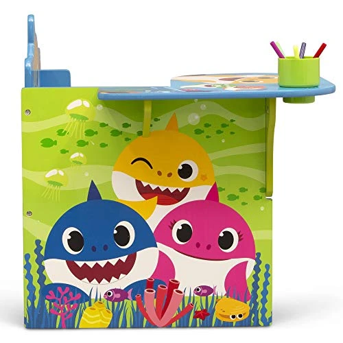 Baby Shark Chair Desk With Storage Bin - Ideal For Arts & Crafts, Snack Time, Homeschooling, Homework & More By Delta Children 4 Baby Shark Chair Desk With Storage Bin - Ideal For Arts & Crafts, Snack Time, Homeschooling, Homework & More By Delta Children - Image 4