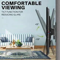 USX MOUNT Full Motion TV Wall Mount For Most 26-55in TV, Pre-Assembled Wall TV Bracket With Swivel Tilt Extension Height Setting, TV Centering & Corner Design, Up To VESA 400x400mm, Load 80 Lbs 8 USX MOUNT Full Motion TV Wall Mount For Most 26-55in TV, Pre-Assembled Wall TV Bracket With Swivel Tilt Extension Height Setting, TV Centering & Corner Design, Up To VESA 400x400mm, Load 80 Lbs -Safavieh Furniture 51gWL4Y72zL