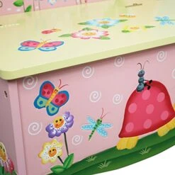 Fantasy Fields - Hand Crafted & Painted Kids Storage Bench Seat - Magic Garden -Safavieh Furniture 51gpI2aqi3L