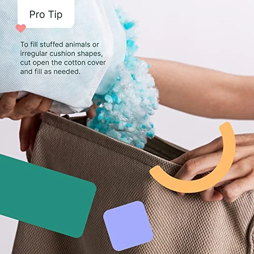 Keet Exclusive Memory Foam Blend, 8 Lb (4 Cushions, 2 Lb/Each), Refill For Bean Bags And Pillows 7 Keet Exclusive Memory Foam Blend, 8 Lb (4 Cushions, 2 Lb/Each), Refill For Bean Bags And Pillows - Image 7