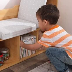 VHPVHP Bookcase With Reading Nook, 6 Shelves For Kids, Boys, Girls, Nursery, Playroom (Brown) 12 VHPVHP Bookcase With Reading Nook, 6 Shelves For Kids, Boys, Girls, Nursery, Playroom (Brown) -Safavieh Furniture 51hWB4ZwF7L