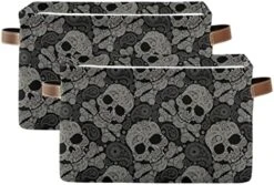 White Pumpkins Autumn Leaves Toy Basket Canvas Collapsible Box Chest Organizer For Edroom Closet Kid's Toys Laundry 2 Pieces -Safavieh Furniture 51iVbIsi8GL. AC