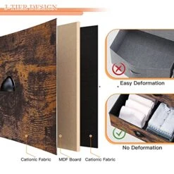 Enhomee Dresser For Bedroom, Chest Of Drawers For Bedroom,Tall Dresser With 9 Drawer Dresser,Fabric Dresser For Closet With Wood Top For Nursery,Living Room,Entryway,2 Shelves,Metal Frame,Rustic Brown 11 Enhomee Dresser For Bedroom, Chest Of Drawers For Bedroom,Tall Dresser With 9 Drawer Dresser,Fabric Dresser For Closet With Wood Top For Nursery,Living Room,Entryway,2 Shelves,Metal Frame,Rustic Brown -Safavieh Furniture 51ikqWiWH0L