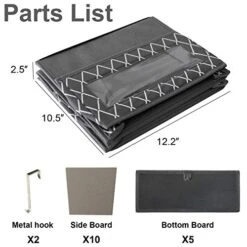 VERONLY Over The Door Hanging Organizer With 5 Large Pockets 1Pack+1Pack Toy Chest Box Organizer Bins For Boys Girls For Nursery,Playroom,Bedroom Toys -Safavieh Furniture 51iz1xeBe2L