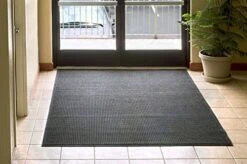 WaterHog Fashion Mat | Commercial-Grade Entrance Mat With Fabric Border – Indoor/Outdoor, Quick Drying, Stain Resistant Door Mat (Charcoal, 3' X 4') -Safavieh Furniture 51jB4QnRn4L