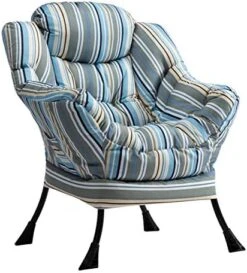 AbocoFur Modern Cotton Fabric Lazy Chair, Accent Contemporary Lounge Chair, Single Steel Frame Leisure Sofa Chair With Armrests And A Side Pocket, Thick Padded Back, Dark Atrovirens -Safavieh Furniture 51jCgpNDvmL. AC