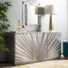 Safavieh Couture Home Sylas Deco Glam Silver Sunburst 3-door Sideboard