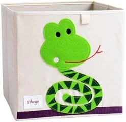 DODYMPS Foldable Animal Canvas Storage Toy Box/Bin/Cube/Chest/Basket/Organizer For Kids, 13 Inch (Pig) -Safavieh Furniture 51jgd54gsEL. AC