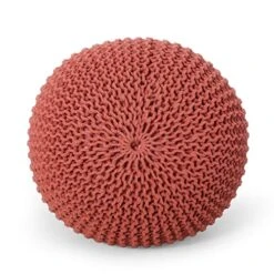 Christopher Knight Home Nahunta Pouf, Coral 17 Christopher Knight Home Nahunta Pouf, Coral -Safavieh Furniture 51jlpf2LHLL