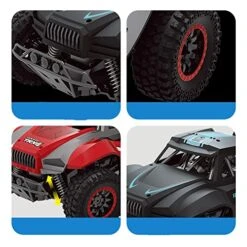 HEBXMF 2.4G Remote-Controlled Off-Road Vehicle, High-Speed Drift RC Car, All-Terrain Damping Climbing RC Truck, Electric Toy Racing Car, For Children -Safavieh Furniture 51jpndexucL