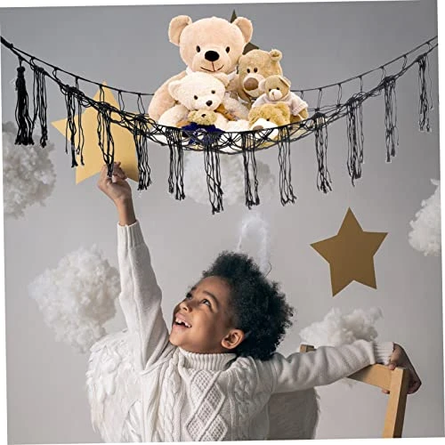 DOITOOL Toy Net Bag Nets For Stuffed Animals Plush Stuffed Animals Jumbo Stuffed Animals Stuffed Animal Hammock Wall Toy Storage Hammock Wall Organizer For Bedroom Plush Toy Hammock Wooden 6 DOITOOL Toy Net Bag Nets For Stuffed Animals Plush Stuffed Animals Jumbo Stuffed Animals Stuffed Animal Hammock Wall Toy Storage Hammock Wall Organizer For Bedroom Plush Toy Hammock Wooden - Image 6