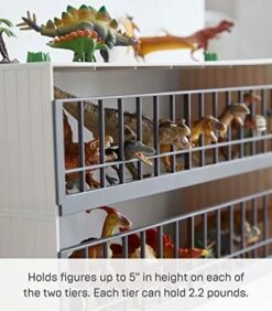 Yamazaki Home Two-Tier Toy Dinosaur And Animal Display Storage Rack, Childrens' Toy Bin Organizer Box, Plastic, Stackable, No Assembly Req. -Safavieh Furniture 51k4iEWdkLL