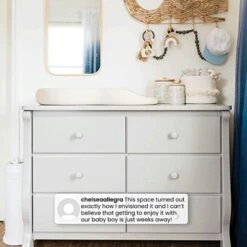 Delta Children Universal 6 Drawer Dresser, Black Cherry -Safavieh Furniture 51kFd1a2q3L