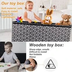 HOMEMARVEL Large Toy Box Chest -Safavieh Furniture 51kYn6r4IXL